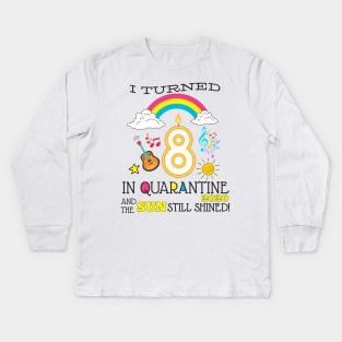 Quarantine 8th Birthday 2020 Kids Long Sleeve T-Shirt